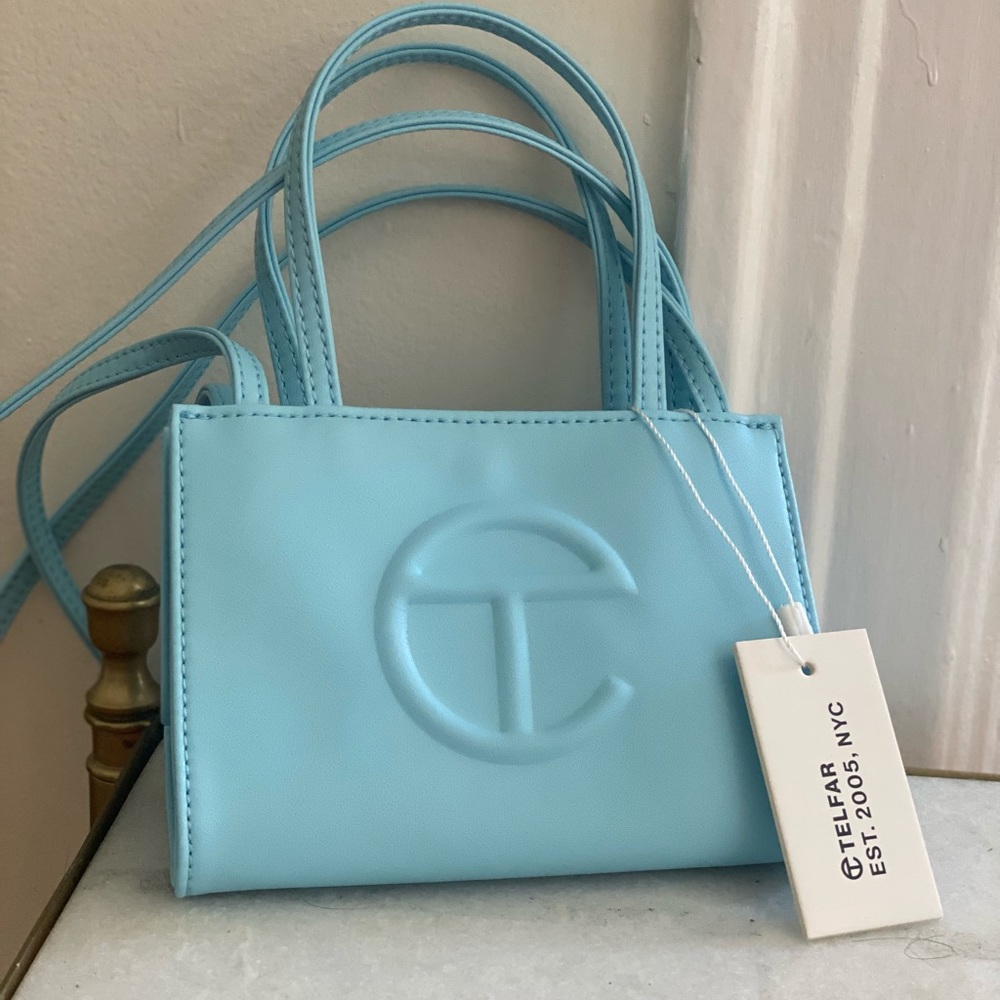 *NWT* TELFAR Small Shopping Bag in Pool Blue